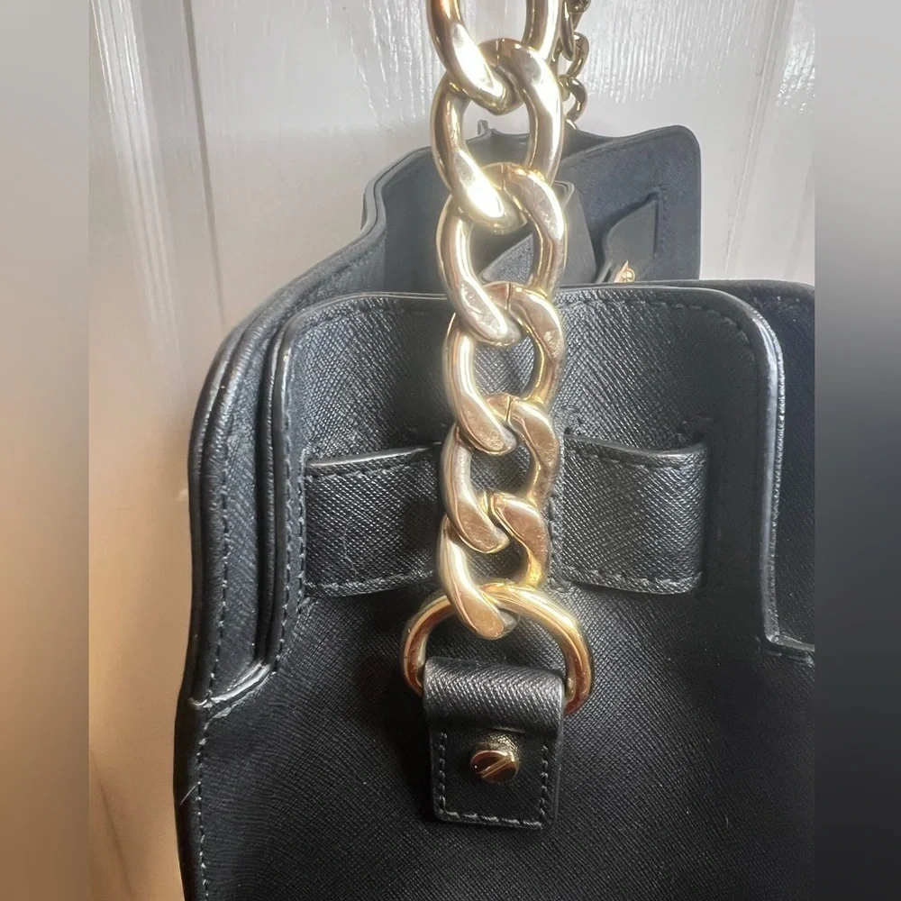 MICHAEL KORS HAMILTON LEATHER SATCHEL - Picture 11 of 15